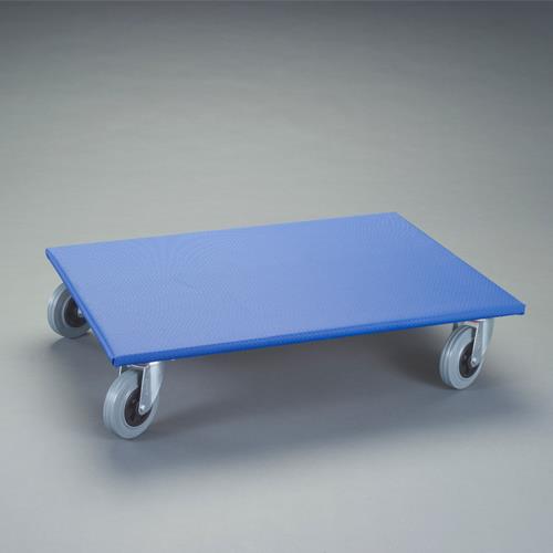 ESCO エスコ 800x600粍/500kg ドーリー(木製/天然ゴム拷問台) EA520AD-7A