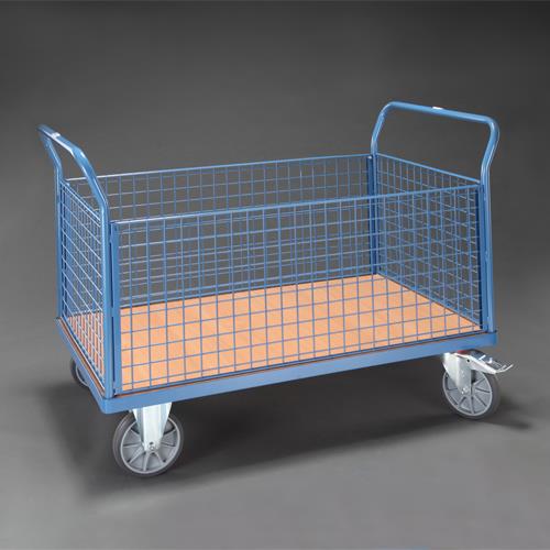 ESCO エスコ 1000x550粍/600kg 持ちはこび車(メッシュかご付) EA520BE-42