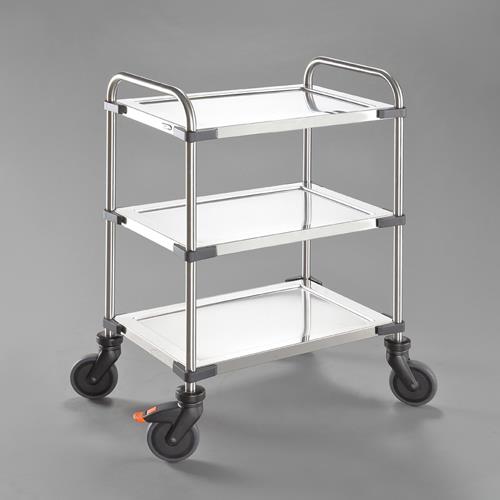 【直送・人間宅送りとどける不可】 ESCO エスコ 630x400粍/150kg 持ちはこぶ車(三段/うち切り付/sus EA520BE-82