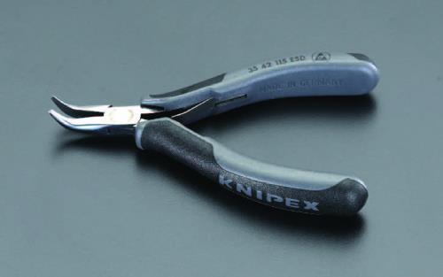 ESCO エスコ 115mm 精密用プライヤー(ESD/半丸/ベンド) EA537KS-4