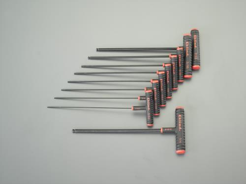 ESCO エスコ 5/64"-1/4"/9本組[Ball-Hexagon]T型レンチ EA573BR-100｜機械工具のラプラス　店