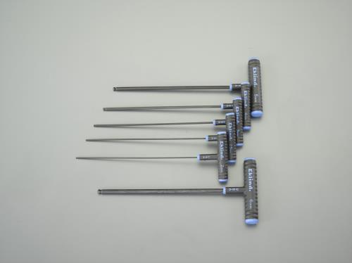 ESCO エスコ 2- 6mm/230mm6本組 [Ball Hexagon]T型レンチ EA573BR-1