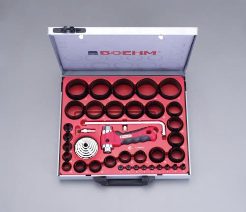 ESCO エスコ 2-60粍 革ポンチ絵一揃いの道具(34個+420粍切り手付) EA576F-60