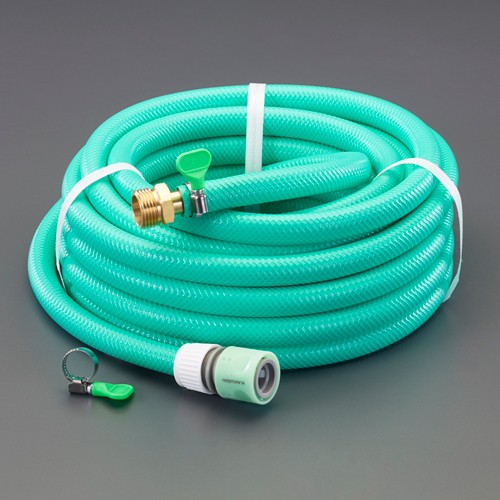 ESCO エスコ 30m ウォーターホース(アダプター付/ギルモア用) EA124DN-30A|機械工具のラプラス 店