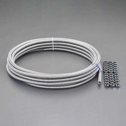 ESCO エスコ 呼13/G 1/2\"(呼径13) フレキパイプ(中毒者付仕掛ける) EA424AE-113"