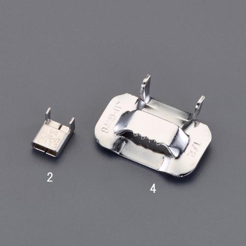 ESCO エスコ 1/2\" バックル(201ステンレス鋼製/100個) EA463EJ-4"