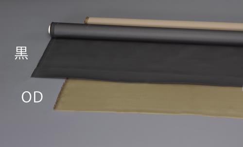 ESCO エスコ 1.17x10m/0.6粍 ナイロン居敷き(後ろ側PU厚地の外套/黒) EA911AS-2