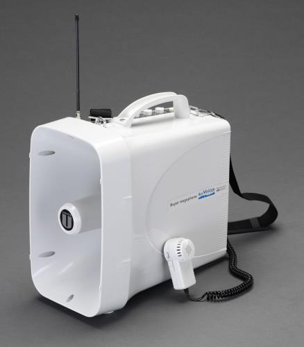 ESCO エスコ 30W メガホン(無線電話ラジオ受信機内蔵/肩肉型) EA916X-43A