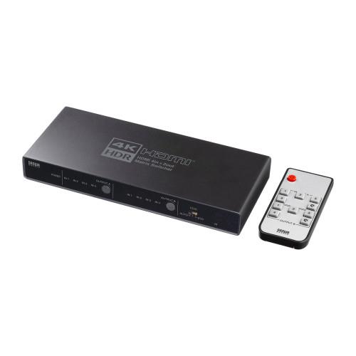 ESCO エスコ HDMIマトリックス切替器(4入力2出力) EA940P-106