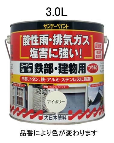 ESCO エスコ 3.0L 油性・多目的塗料/鉄部・建物用(グレー) EA942EC-33