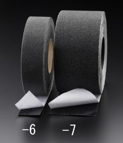 ESCO エスコ 100mmx18.3m 上滑り打ちきり磁気テープ(耐水・耐油/黒) EA944DB-7