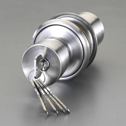 ESCO エスコ 22-43mm 取替用ドアノブ(鍵付) EA951KB-11