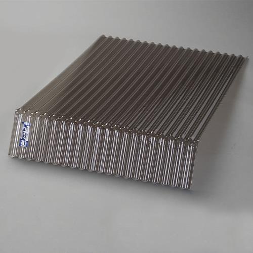ESCO エスコ 1220x655粍 ポリカ先曲線状の形波板(ブロンス/10枚) EA952CC-14