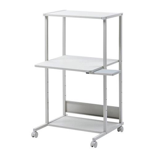 ESCO エスコ 650x610x1150mm パソコンデスク EA954HC-701B