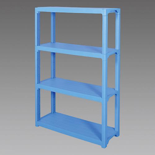 ESCO エスコ 1200x450x1800mm/4段 ラック棚(プラスチック製) EA976AL-3