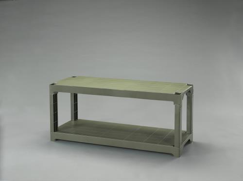 ESCO エスコ 1200x450x 515mm/2段 プラスチック棚(OD色) EA976AL-42