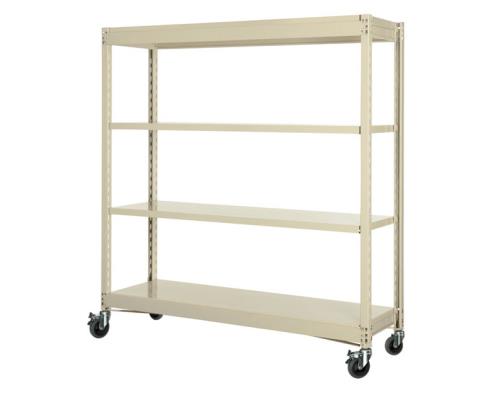ESCO エスコ 900x450x1800mm/150kg/4段 スチール棚/キャスター付 EA976DV-90B