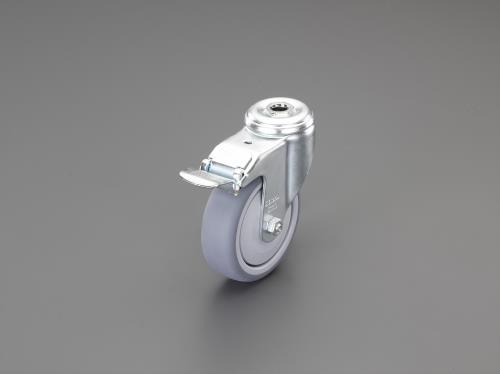 ESCO エスコ 150mm キャスター(自在金具・穴付/ブレーキ付) EA986GF-715
