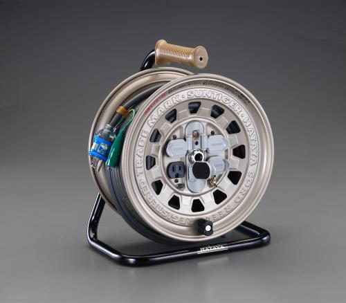ESCO エスコ AC125V/15A/30m コードリール(接地付) EA815BD-30A