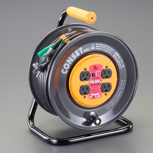 ESCO エスコ AC125V/15A/30m 差し込みくっ付ける木管(短絡差しつかえる) EA815FC-30