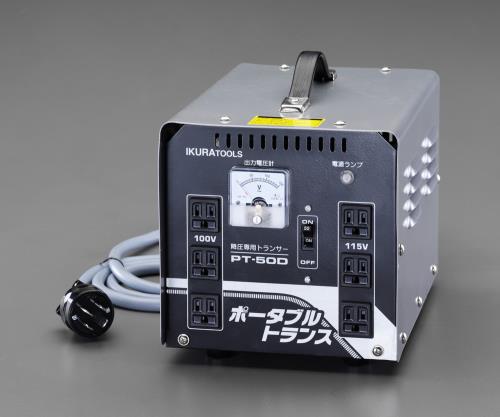 ESCO エスコ AC200V→AC100V,115V/5kvA 降圧トランス EA815ZF-3