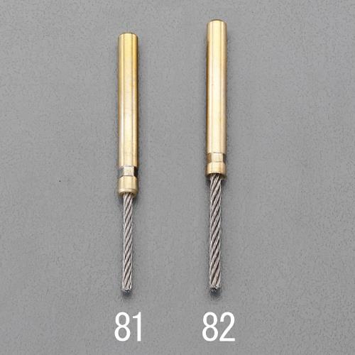 ESCO エスコ 3.0x30粍/6粍 軸付ステンレスロープブラシ EA819BJ-82 DIY・工具-花・ガーデン・DIY-その他