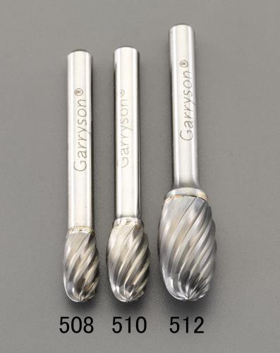 ESCO エスコ [快削]10x16mm/6mm軸 超硬カッター(ステンレス用) EA819JG-510