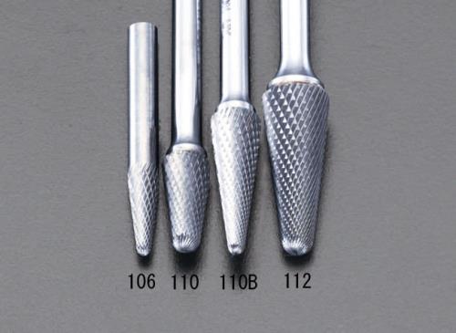 ESCO エスコ 10x27mm/6mm軸 [Coated]超硬バー EA819VC-110B
