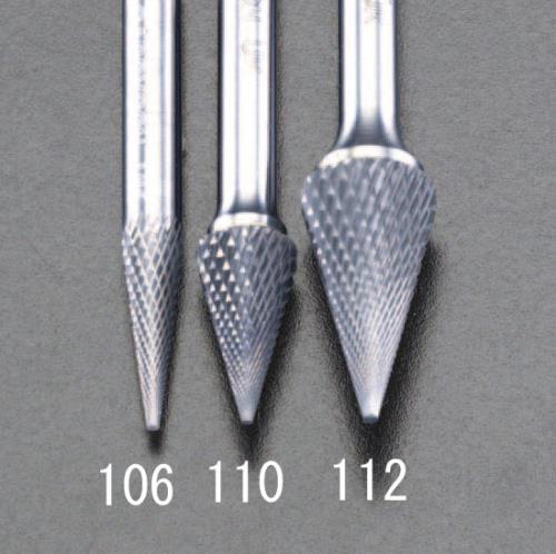 ESCO エスコ 6x19mm/6mm軸 [Coated]超硬バー EA819VD-106