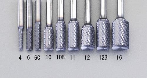 ESCO エスコ 11x25mm/6mm軸 [Coated]超硬バー(End Cut) EA819VJ-11