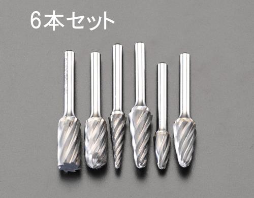 ESCO エスコ 6本組 超硬截断機(6粍軸) EA819XA