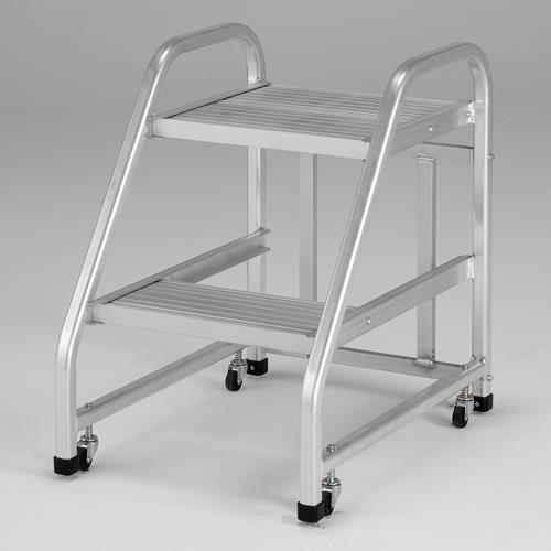 【直送・個人宅配送不可】 ESCO エスコ 456x400mmx0.60m/2段 作業台(バネ付キャスター付) EA903AK-60B