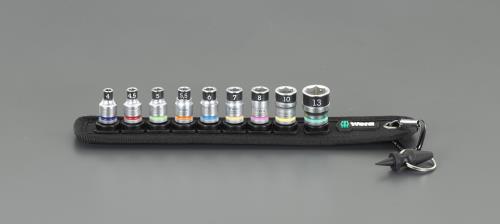 ESCO エスコ 1/4\"DR/ 9点 ソケット仕掛ける(ホールド役立つこと付) EA617AJ-801"