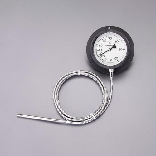 ESCO エスコ 0-120℃/φ110粍 隔測温度計 EA727-23