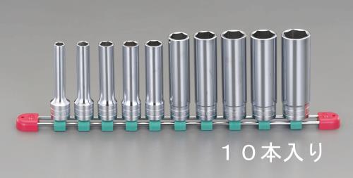ESCO エスコ 1/2\"DR ディープソケットセット EA618R-16"