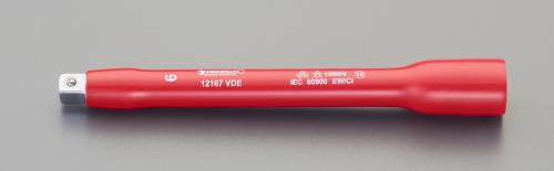 ESCO エスコ 3/8\"DRx250mm 絶縁エクステンションバー EA640RL-10