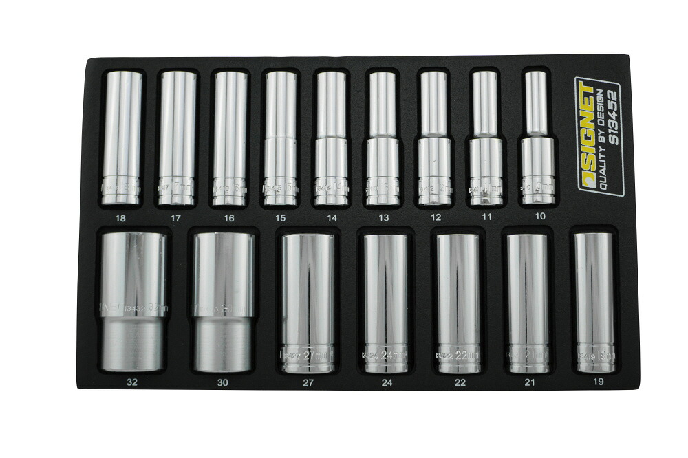 SIGNET シグネット 1/2DR 16マイコン ディープソケットセット DESIGN御盆 13452