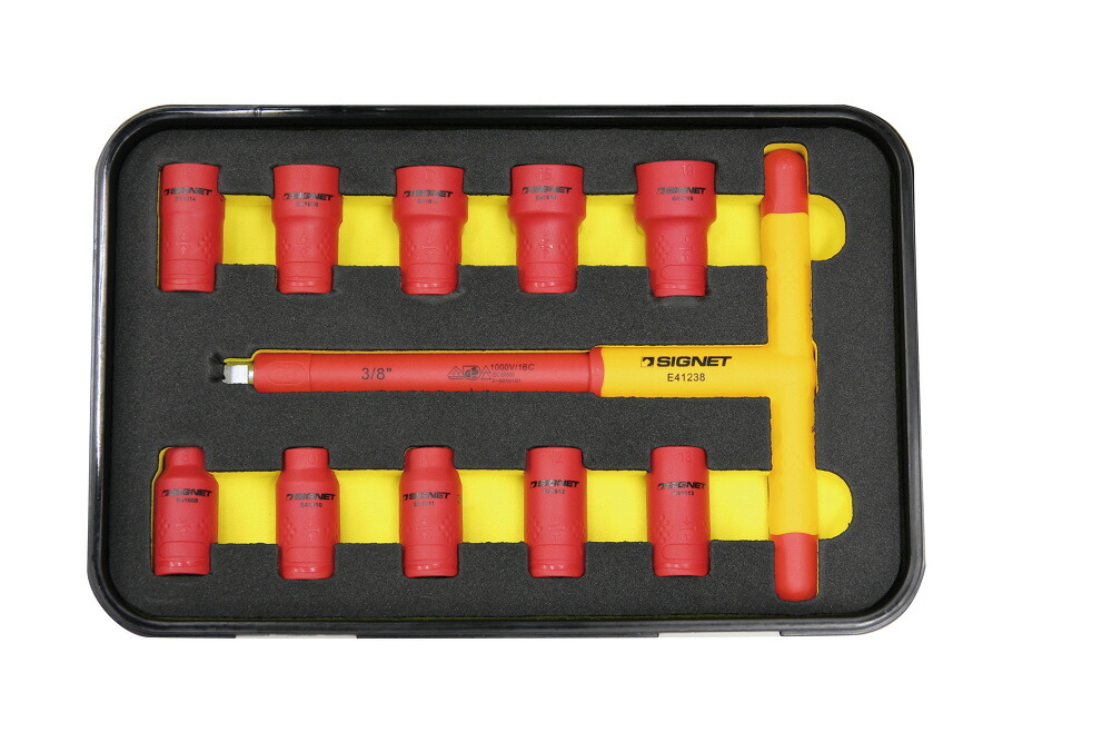 SIGNET シグネット 11PCS 3/8DR 縁切りソケット仕かける(T型手持ち部分) E81511