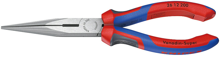KNIPEX クニペックス 先長ラジオペンチ 200mm コンフォートハンドル 2612-200