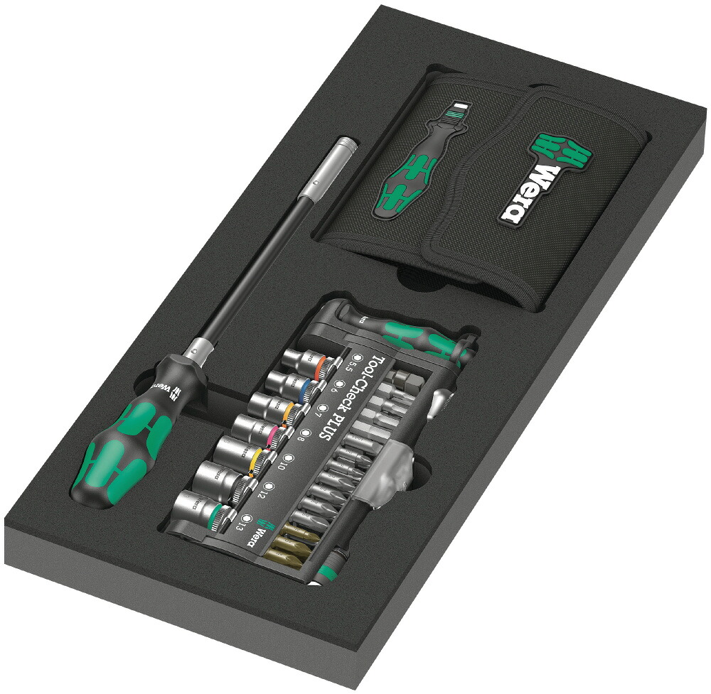 WERA ヴェラ ウレタン入りツールチェックビットセット 57点 9750 150150｜機械工具のラプラス　店
