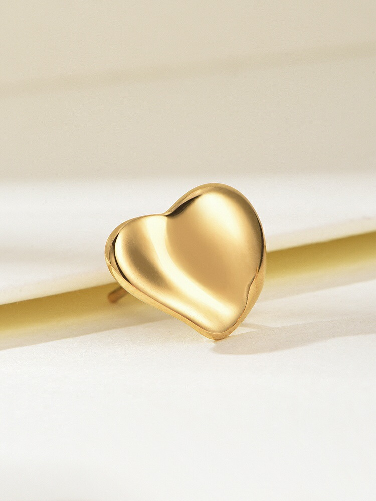 限定コレクション 存在感抜群ハートピアス ゴールド DESIREE ANNIKA INEZ】HEART HOOPS ラージピアス（ゴールド） | goldand