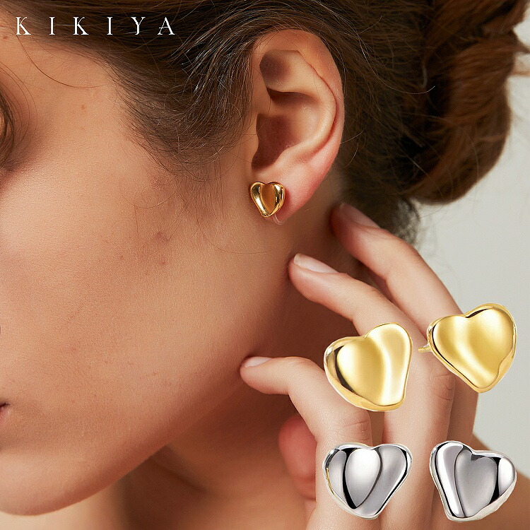 組み合わせ無限大！1つ売り中抜けハートピアス ゴールドCORAZON 楽天市場】heart pierce｜ミニ ピアス ハート レディース