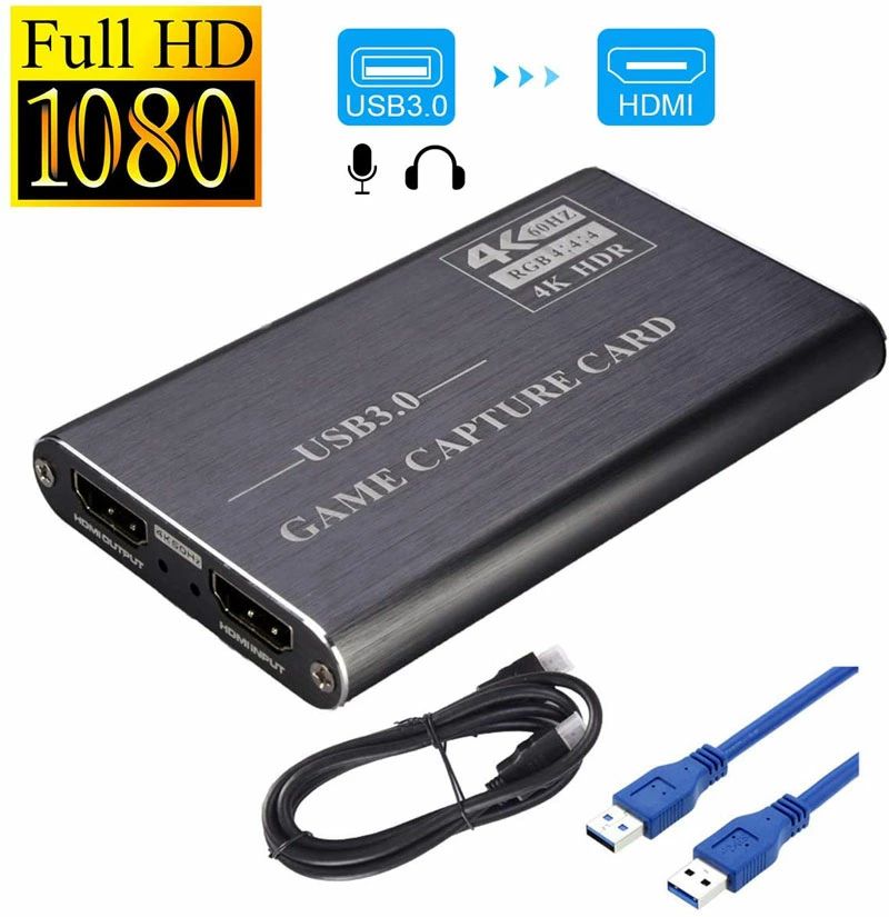 【継続期間押さえる10%OFF 11668→10501円 6/12まで】 キャプチャーボード 4K HDMIビデオキャプチャ ゲームキャプチャデバイス USB3.0 1080p 60fps UVC UACを受け支える Windows/リナックス/Mac os X/なおなお書き4/Xbox One/Nintendo Switch/Wii U/OBS