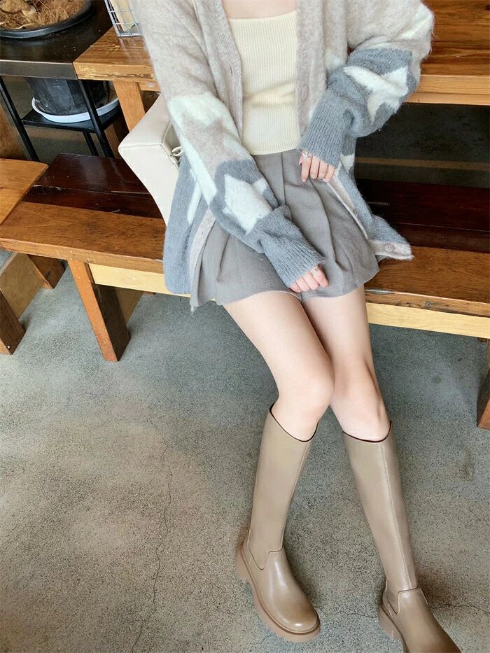 【P10倍!8532→実際7679円 6/11まで】 ロングブーツ ブーツ レディース 本革 ロング 履き分かりやすい 厚底 心地好い ロングブーツ 黒 馬鹿でかい大きさ 歩き分かりやすい 科学技術者ブーツ 美脚