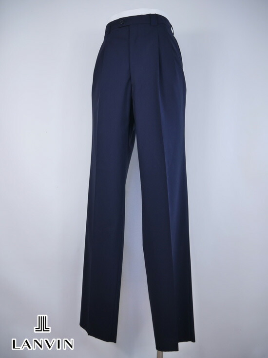 ▼ロングパンツ〔ツータック〕濃紺(EK) 【91cm:メンズ】LANVIN ランバン パンツ メンズ【春夏モデル】【訳あり】【SALE】 678-205|ゴルフウェアとジ-ンズの店SUEHIRO