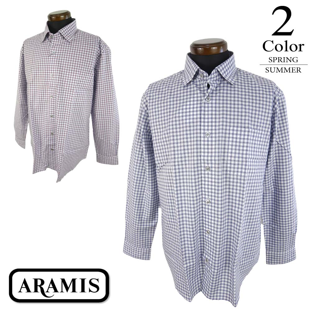 【セール/50％OFF】長袖シャツ〔チェック〕 【AR-L/AR-LL寸：メンズ】アラミス ARAMIS カジュアルウェア シャツ メンズ【春夏モデル】 1121322 7,629円