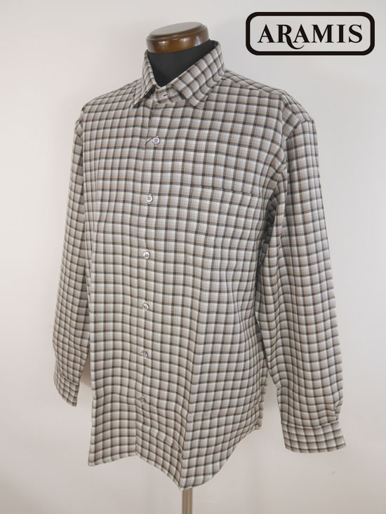 【セール/50％OFF】長袖シャツ〔チェック〕ベージュ(33) 【AR-LL/AR-3L寸：メンズ】アラミス ARAMIS カジュアルウェア シャツ メンズ【秋冬モデル】【SALE】 1325312