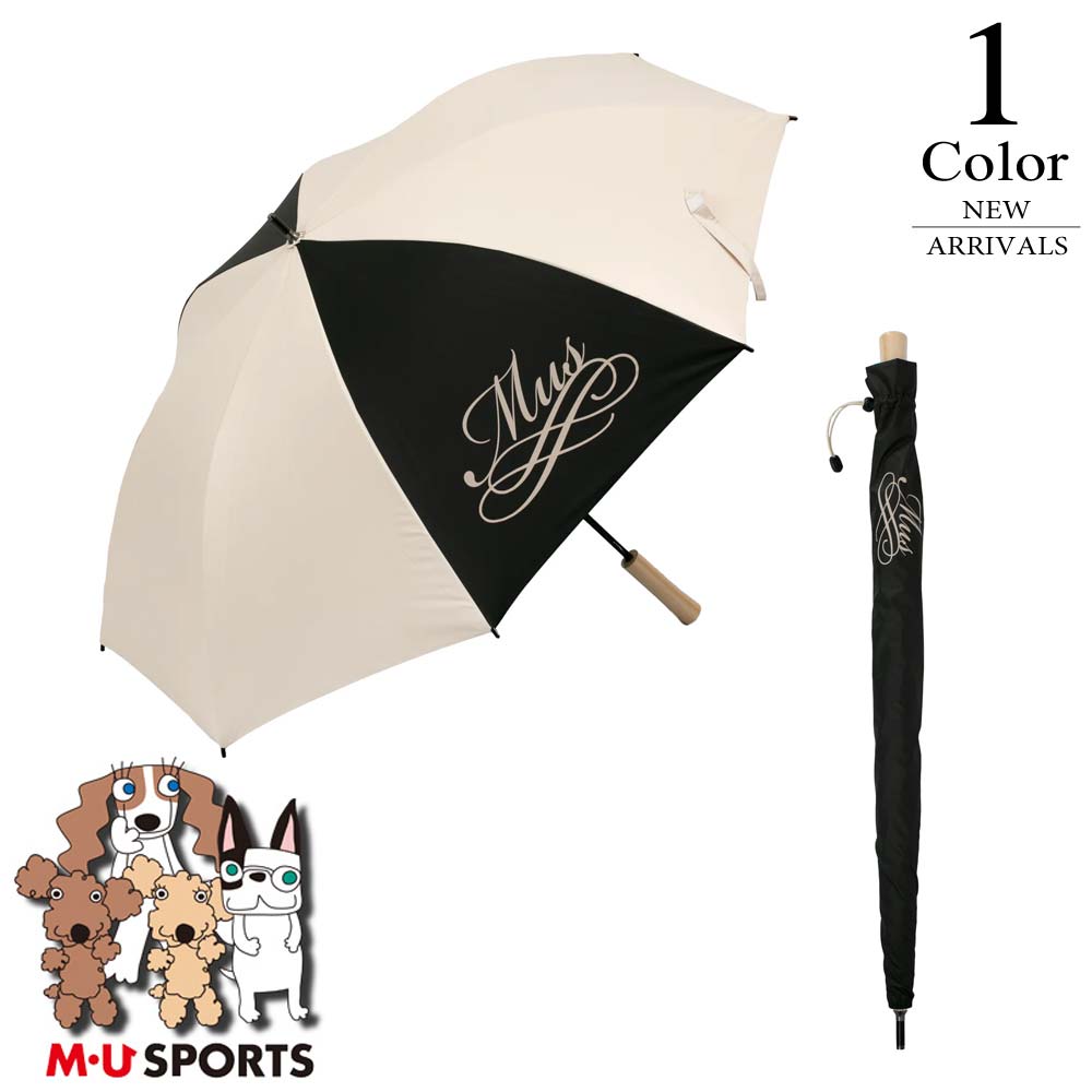 M・U SPORTS ロゴプリント 晴雨兼用傘 パラソル 703H2950 mu-703d1970-umb01.jpg