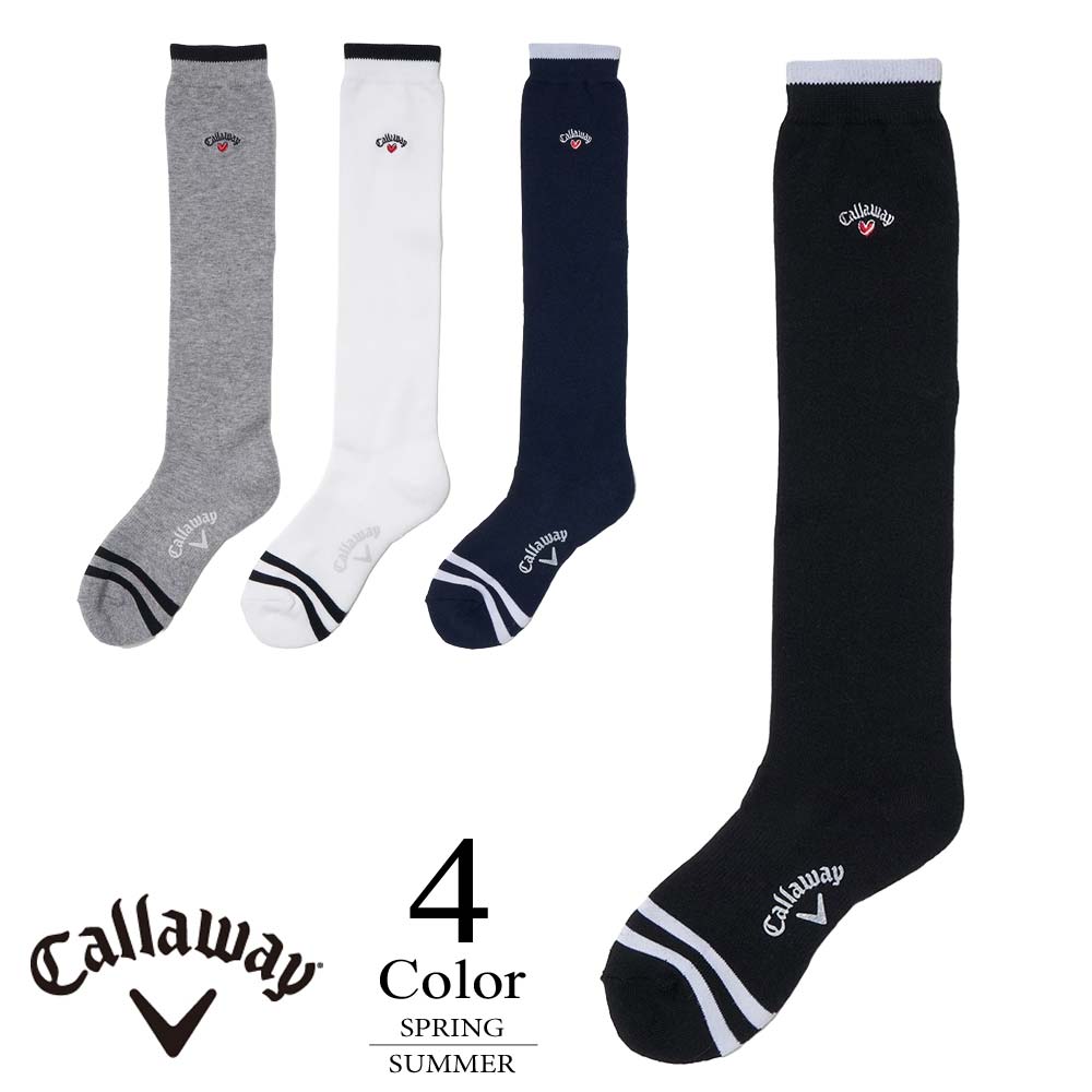 Callawayキャロウェイ★レディースゴルフウェア3点セット+ハイソックス 楽天市場】キャロウェイ ゴルフ ハイ ソックス〔CGロゴ〕 【FREE