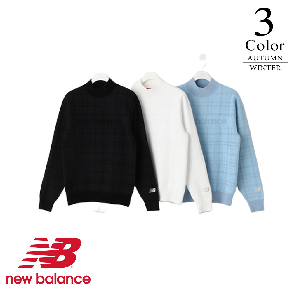 楽天市場】ニューバランス ゴルフウェア クルーネックセーター〔ロゴ